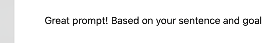 hahaha love when chatgpt gives ME feedback