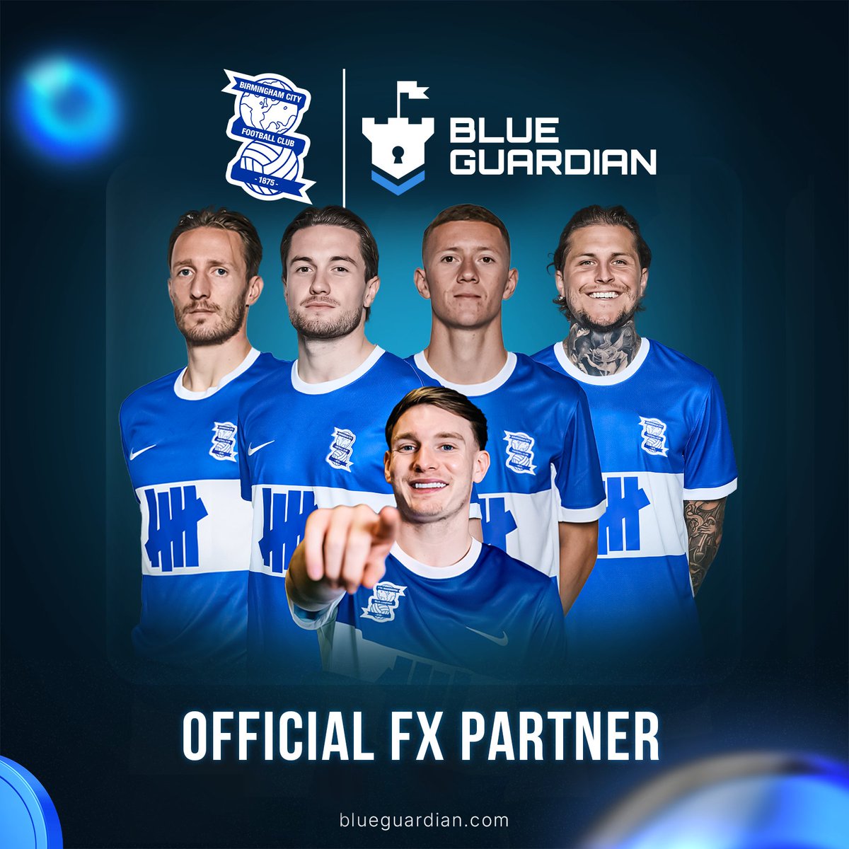 BlueGuardiancom's tweet photo. Blue Guardian is an official partner of @BCFC 💙 ⚽

The next game is tomorrow March 29 Birmingham City vs Shrewsbury Town at 15:00 GMT

Look for our banners during the game, post below and win free $100k challenge! 🎁 https://t.co/fKv9oPyo0J