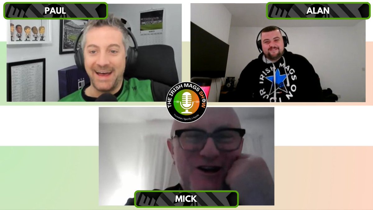 The Irish Mags (@irishmagsnufc) on Twitter photo New Irish Mags Show - Out Now! 🎙
Episode #69 - Home Away from Home ☘️
Paul and Alan are joined by the legendary <a href="/TFMick1892/">Michael Martin</a> to talk about Irish-Toon connections and the best Irish Mags to have played for Newcastle United ⚫⚪
#IrishMags | #NUFC New Irish Mags Show - Out Now! 🎙
Episode #69 - Home Away from Home ☘️
Paul and Alan are joined by the legendary <a href="/TFMick1892/">Michael Martin</a> to talk about Irish-Toon connections and the best Irish Mags to have played for Newcastle United ⚫⚪
#IrishMags | #NUFC