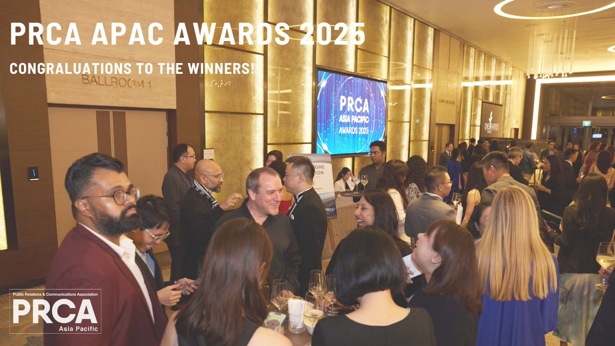 The PRCA APAC Awards Press Release and Gallery 2025 are up right now!

This year’s awards saw great APAC representation with submissions from 10 different countries across the region.

2025 Gallery: apac.prca.global/2025-awards-ga…
Press Release: apac.prca.global/strong-regiona…