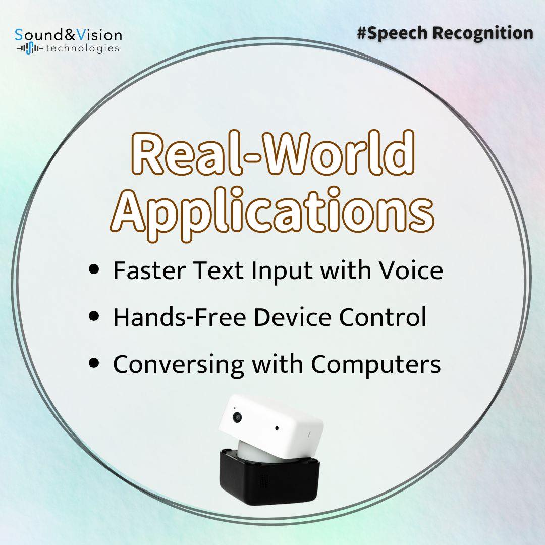 CareCube_health's tweet image. 🗣️ What AI Voice Recognition Can Do 🎙️

✅ Auto meeting notes 📝
✅ Real-time translation 🌍
✅ Type by speaking ⌨️
✅ Voice control devices 🤖
✅ Chat with AI 💬

Speak &amp;amp; simplify life! 🚀

#AI #VoiceRecognition #SpeechRecognition #Technology #SmartLife #Innovation #ITfunfact