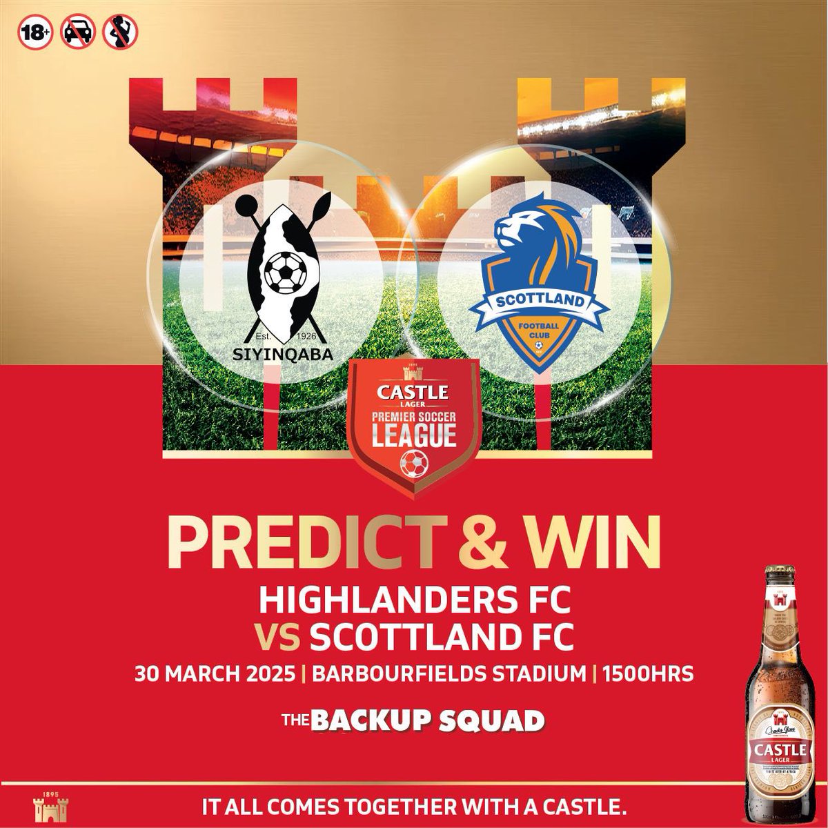 PREDICT AND WIN! Here’s ANOTHER chance to win one of TEN cases to share with your #BackupSquad! Simply tell us which team will win or if the match will end in a draw!