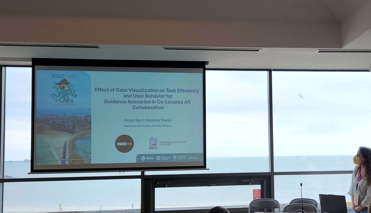 SUN HE (@sun_xr_he) on Twitter photo 📢Our partner TUC attended the IEEE VR 2025 conference with the paper“Effect of Gaze Visualization on Task Efficiency and User Behavior for Guidance Scenarios in Co-Located AR Collaboration” in the Social Interaction and Collaboration in eXtended Reality workshop.
<a href="/HorizonEU/">Horizon Europe 🇪🇺</a> 📢Our partner TUC attended the IEEE VR 2025 conference with the paper“Effect of Gaze Visualization on Task Efficiency and User Behavior for Guidance Scenarios in Co-Located AR Collaboration” in the Social Interaction and Collaboration in eXtended Reality workshop.
<a href="/HorizonEU/">Horizon Europe 🇪🇺</a>