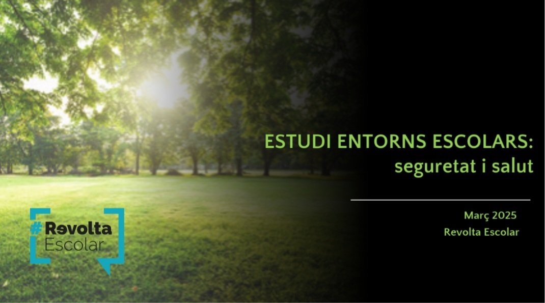 📢📊🏫 La Revolta Escolar presenta els resultats d'un estudi sobre entorns escolars

Han participat més de 70 escoles, amb 31.000 infants (és la segona edició, la primera al 2022)👉 revoltaescolar.cat/material/Resul…

Entorns escolars perillosos, contaminació i inacció de l’Ajuntament 👇🧵