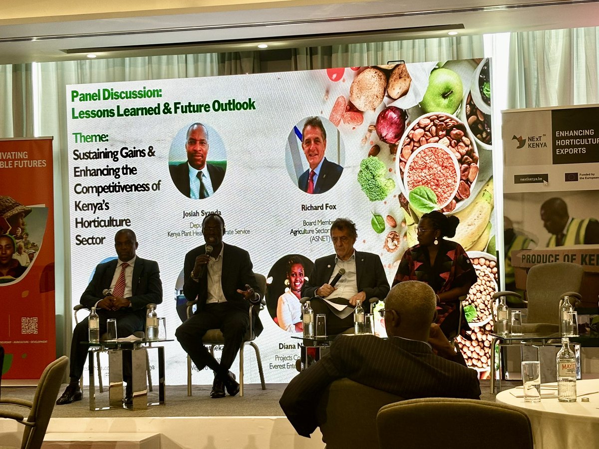 📢 #live Panel Discussion: Lessons &amp; Future Outlook
Theme: Sustaining Gains &amp; Enhancing the Competitiveness of Kenya’s Horticulture Sector 
#WhatsNextAfterNExT #NExTKenya