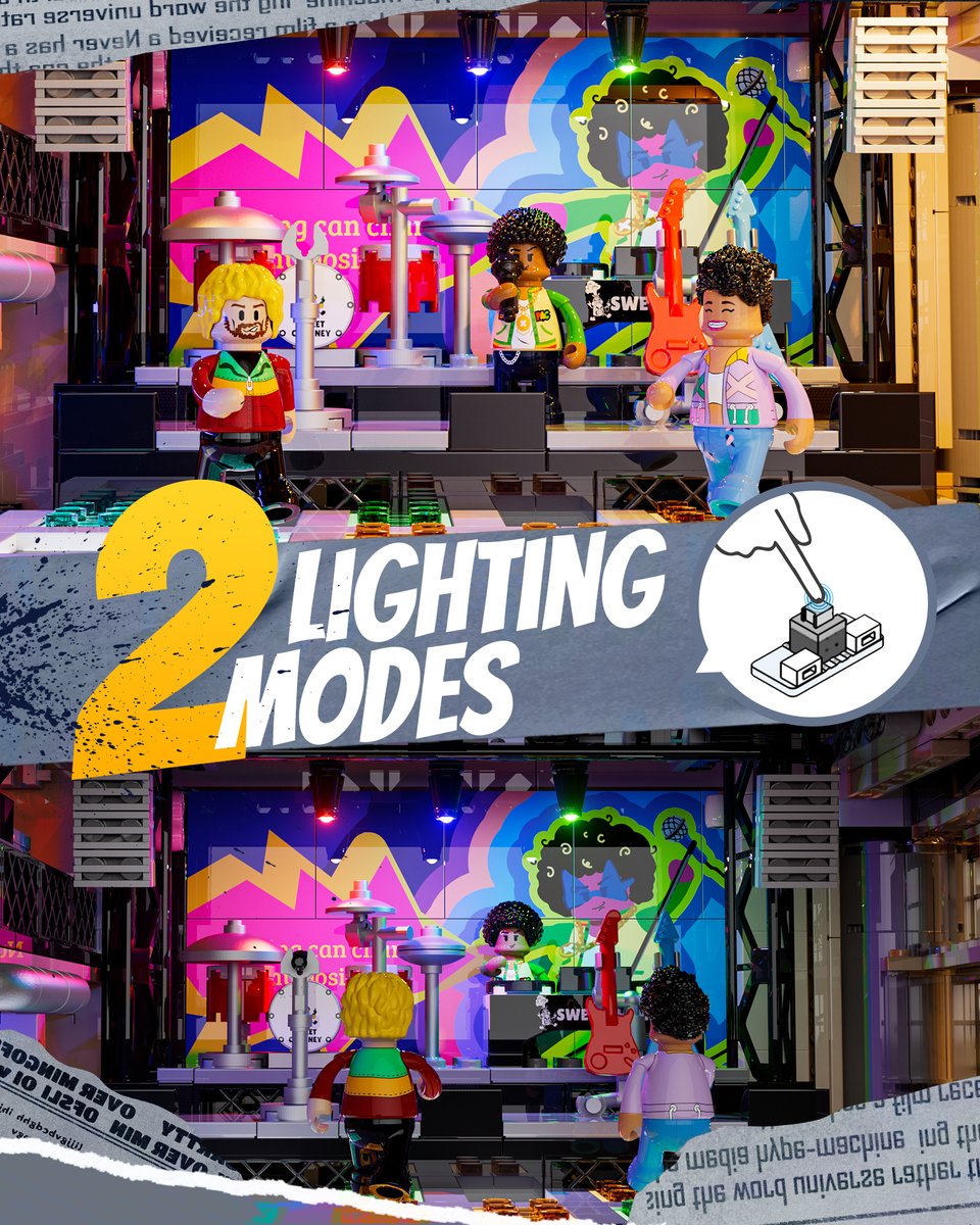 LUMIBRICKS_REAL's tweet image. Even the minifigs are tapping their feet! 🎶
Our new Factory House of Music set is here, and it’s ready to rock your world! 🎸
Available now on our official site and Amazon stores.

#funwhole #bricks #toyblocks #lights #toys #music #urbanlife #hiphop #musiclub #factory