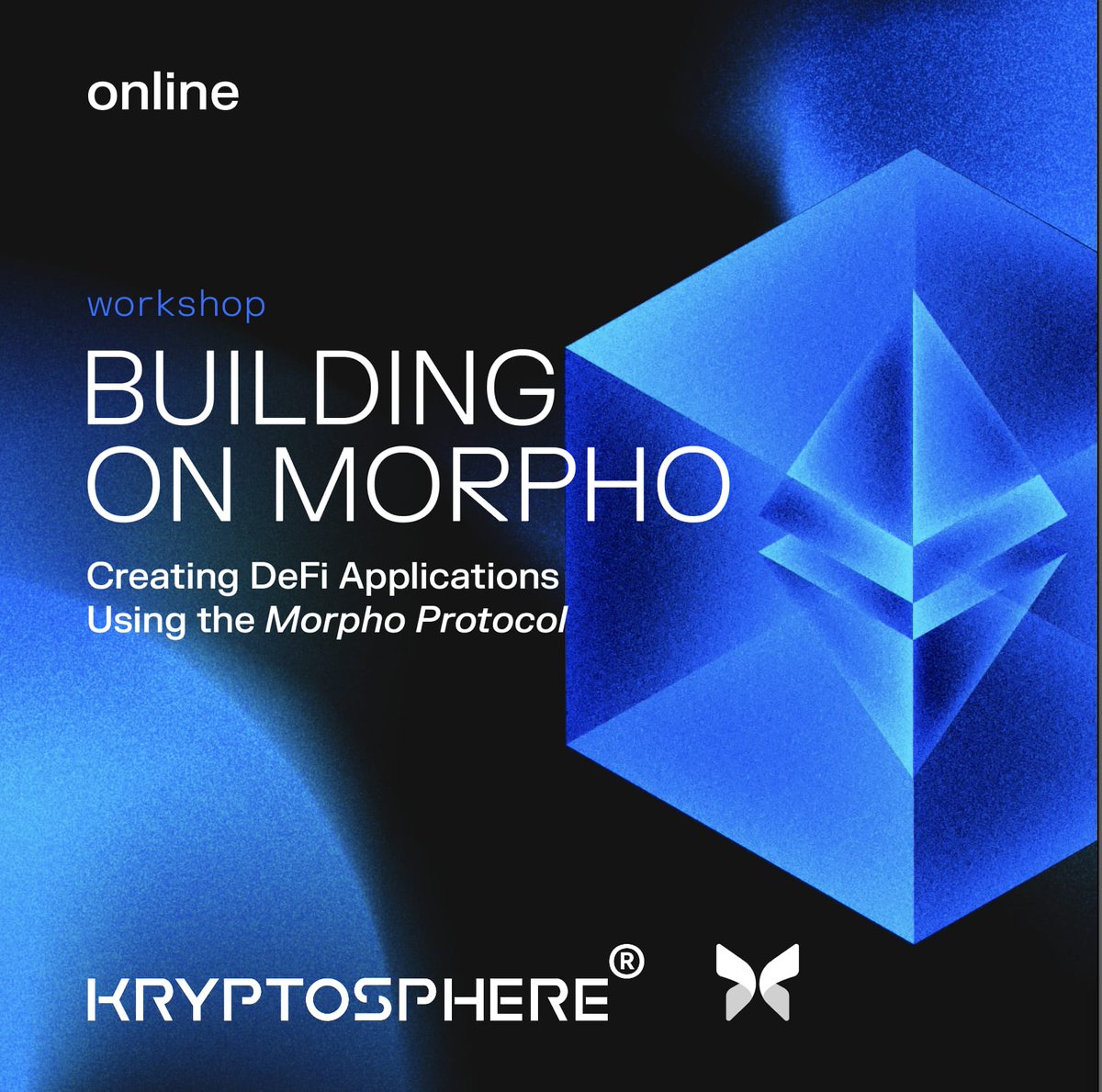 🚀 Build DeFi on <a href="/MorphoLabs/">Morpho 🦋</a>!

Join our exclusive online workshop to explore DeFi and blockchain-based financial applications!

🔹 Learn about:
✅ Morpho Protocol &amp; DeFi: Optimizing peer-to-peer matching
✅ GraphQL API: Query market &amp; vault data
✅ Building on <a href="/MorphoLabs/">Morpho 🦋</a>: