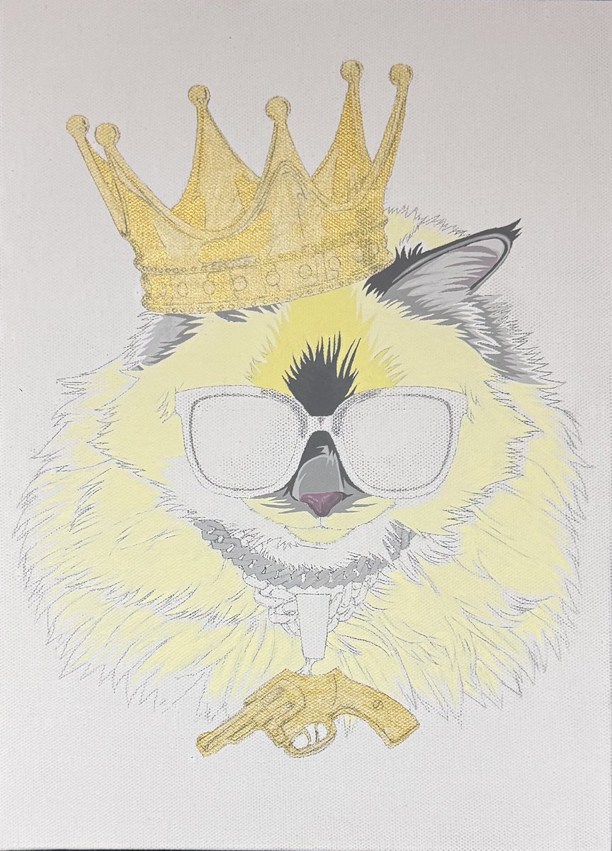 antonio_anton_a's tweet photo. こんな感じで描いてますPart2.East Sideに憧れる猫.ｷｬﾝﾊﾞｽF4.333x242 #オリジナル #drawing #art #illustration #イラスト #アナログ #手描き #ドローイング #猫 https://t.co/4shmTh6CY2