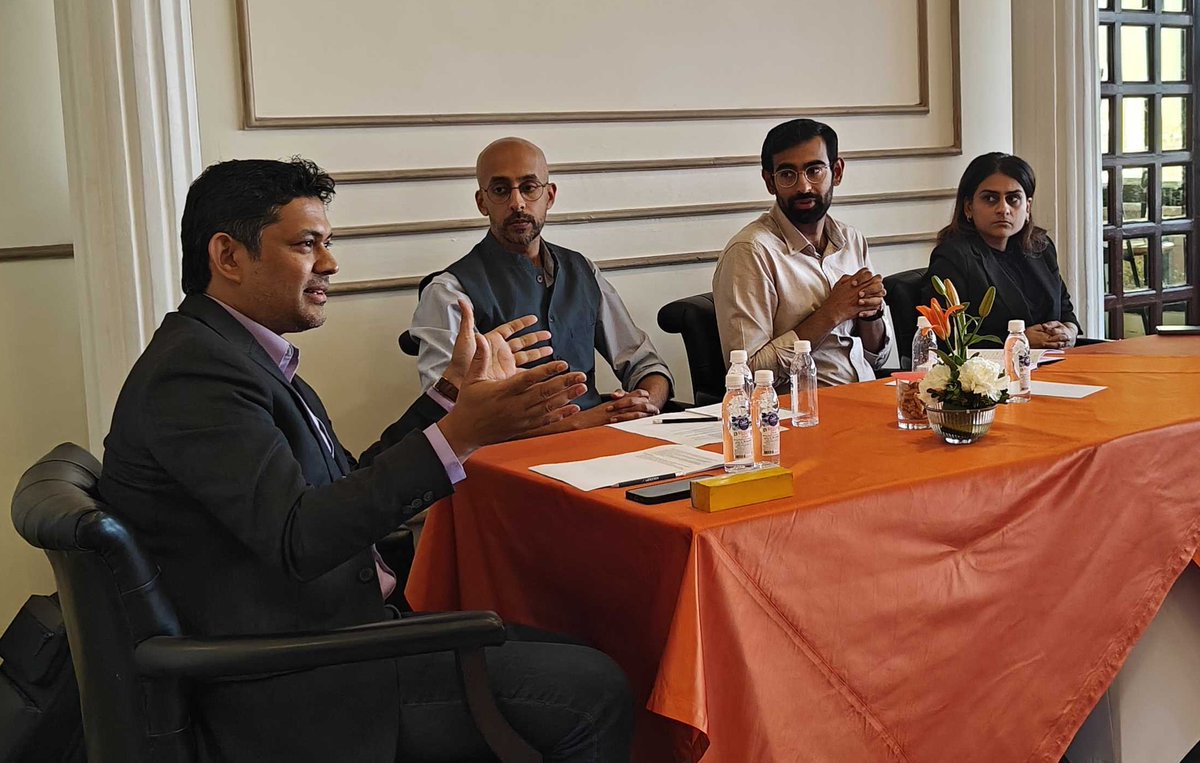 At the panel discussion, "Climate change – Opportunities and tradeoffs for India 2047 development goals", organised by <a href="/FletcherSchool/">The Fletcher School</a> at <a href="/TuftsUniversity/">Tufts University</a> for its Master of Global Business Administration (GBA) students on 19 March 2025 in New Delhi, <a href="/na_easwaran/">Easwaran J Narassimhan</a>, Fellow (SFC) was