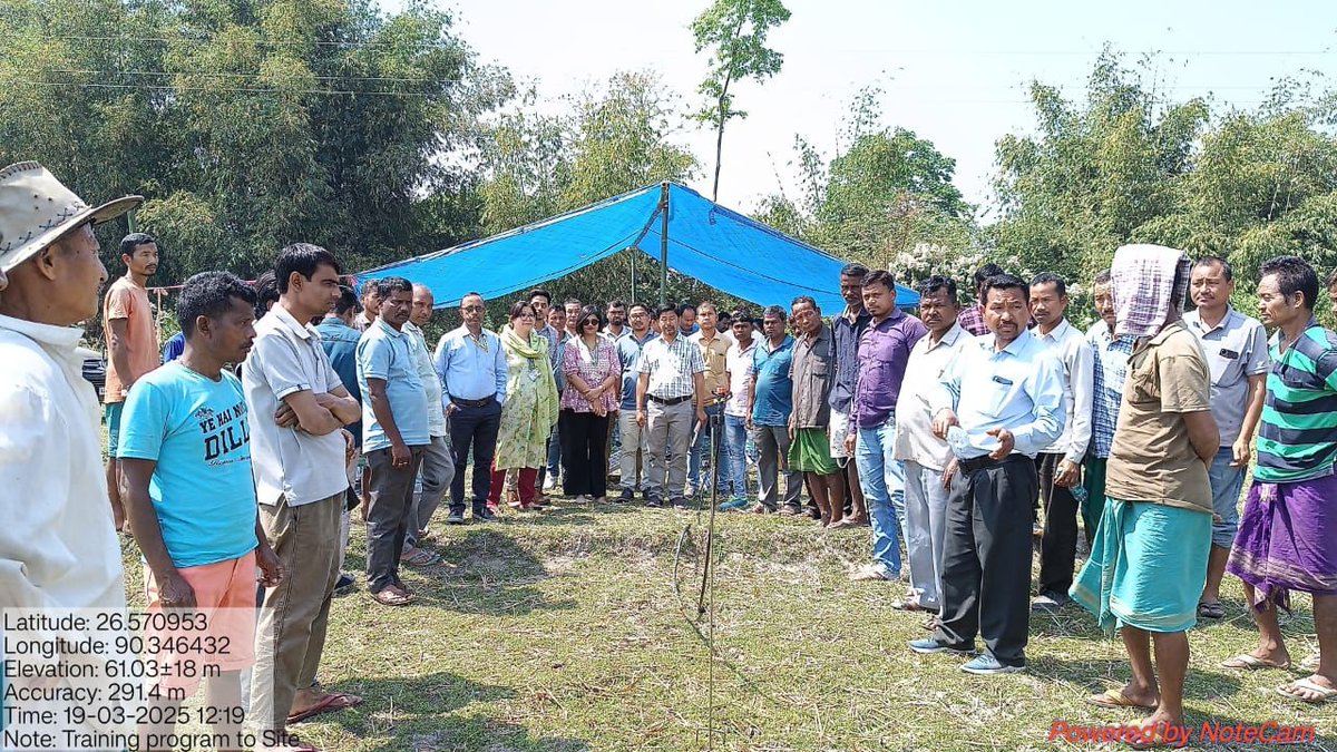 NERIWALM conducted a three-day training program on Irrigation Water Management from 18.03.2025 to 20.03.2025 for the Water Users Association (WUA) and farmers of the Champamati Major Irrigation Project, funded by the Irrigation Department, BTC, Govt. of Assam.