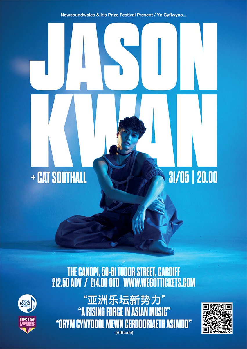 Francis Brown (@newsoundwales) on Twitter photo After an explosive performance at last year’s Iris Prize Festival we are bringing Jason Kwan Music back to Cardiff. Canopi (Sustainable Studios) on Saturday 31st May. Support comes from the divine Cat Southall <a href="/JasonKwanMusic/">jasonkwanmusic</a> <a href="/CatSouthall/">Cat Southall</a> <a href="/irisprize/">Iris Prize LGBTQ+ Film Festival</a>
wegottickets.com/event/654666 After an explosive performance at last year’s Iris Prize Festival we are bringing Jason Kwan Music back to Cardiff. Canopi (Sustainable Studios) on Saturday 31st May. Support comes from the divine Cat Southall <a href="/JasonKwanMusic/">jasonkwanmusic</a> <a href="/CatSouthall/">Cat Southall</a> <a href="/irisprize/">Iris Prize LGBTQ+ Film Festival</a>
wegottickets.com/event/654666