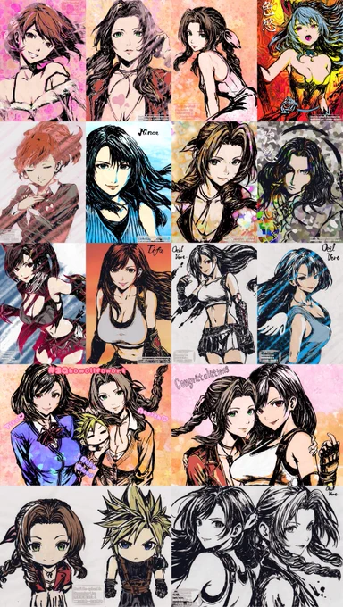 #今月描いた絵を晒そう
24枚も!筆ペン画のカラー化に1p漫画まで…挑戦の月でした!(。•ᴗ•ღ)

Welcome to new followers! I'm drawing fanart with a brush pen!
I love Persona, Final Fantasy, and Romance Saga series!✨
Btw you can see more of my art with making-of video in my "Photos"! 
