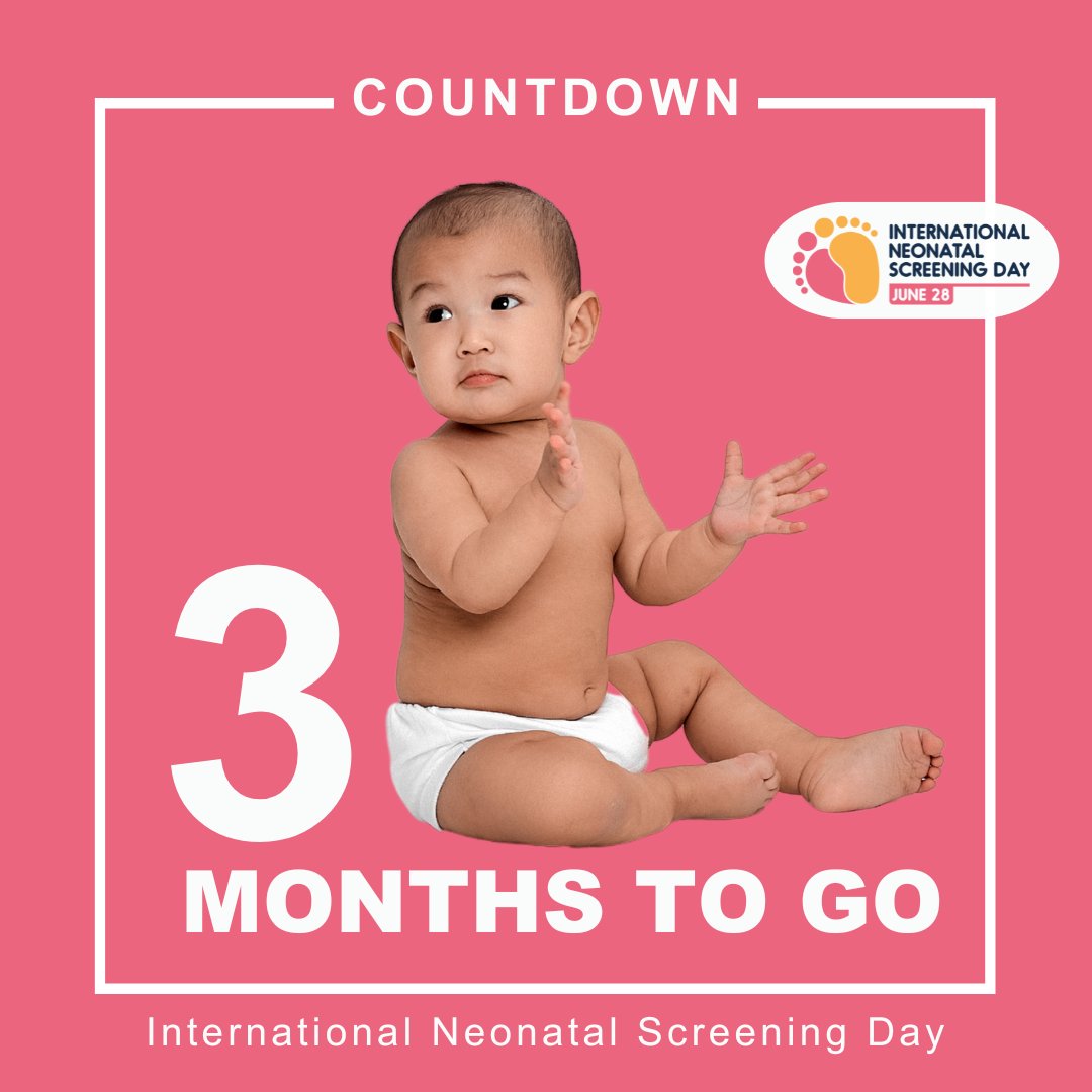 ⏳ 3 MONTH COUNTDOWN

On June 28th, we celebrate #InternationalNeonatalScreeningDay!

Follow us to find out why neonatal screening matters, and stay tuned for more!

#INSD2025