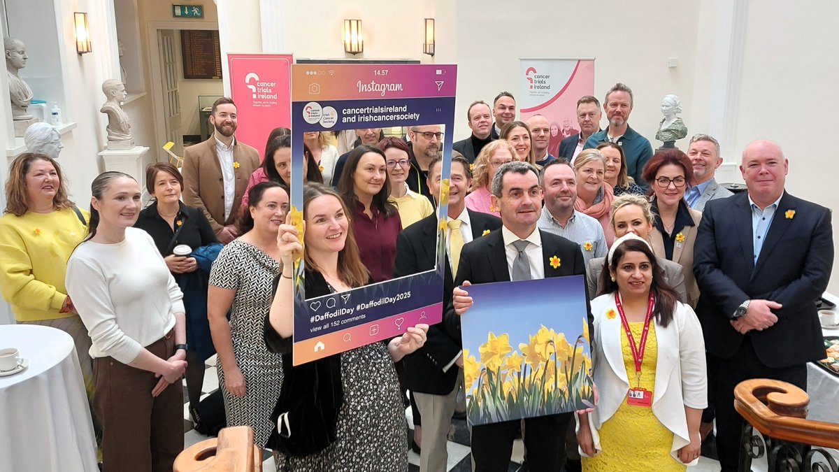 CancerTrialsIreland 🌈 (@cancertrials_ie) on Twitter photo Proud to be marking #DaffodilDay2025 at our Spring DSSG meetings today at <a href="/RCSI_Irl/">RCSI</a> , with presentations from our funders, the <a href="/IrishCancerSoc/">Irish Cancer Society</a> , daffodil pins and pops of yellow!
#DaffodilDay #GoAllIn <a href="/niamhhmcc/">Niamh McCabe</a> <a href="/Seamusoreilly18/">Seamus O’Reilly MD PhD</a> <a href="/gerryhanna/">Gerry Hanna</a> <a href="/AngelaClaytonL1/">Angela Clayton-Lea</a> Proud to be marking #DaffodilDay2025 at our Spring DSSG meetings today at <a href="/RCSI_Irl/">RCSI</a> , with presentations from our funders, the <a href="/IrishCancerSoc/">Irish Cancer Society</a> , daffodil pins and pops of yellow!
#DaffodilDay #GoAllIn <a href="/niamhhmcc/">Niamh McCabe</a> <a href="/Seamusoreilly18/">Seamus O’Reilly MD PhD</a> <a href="/gerryhanna/">Gerry Hanna</a> <a href="/AngelaClaytonL1/">Angela Clayton-Lea</a>