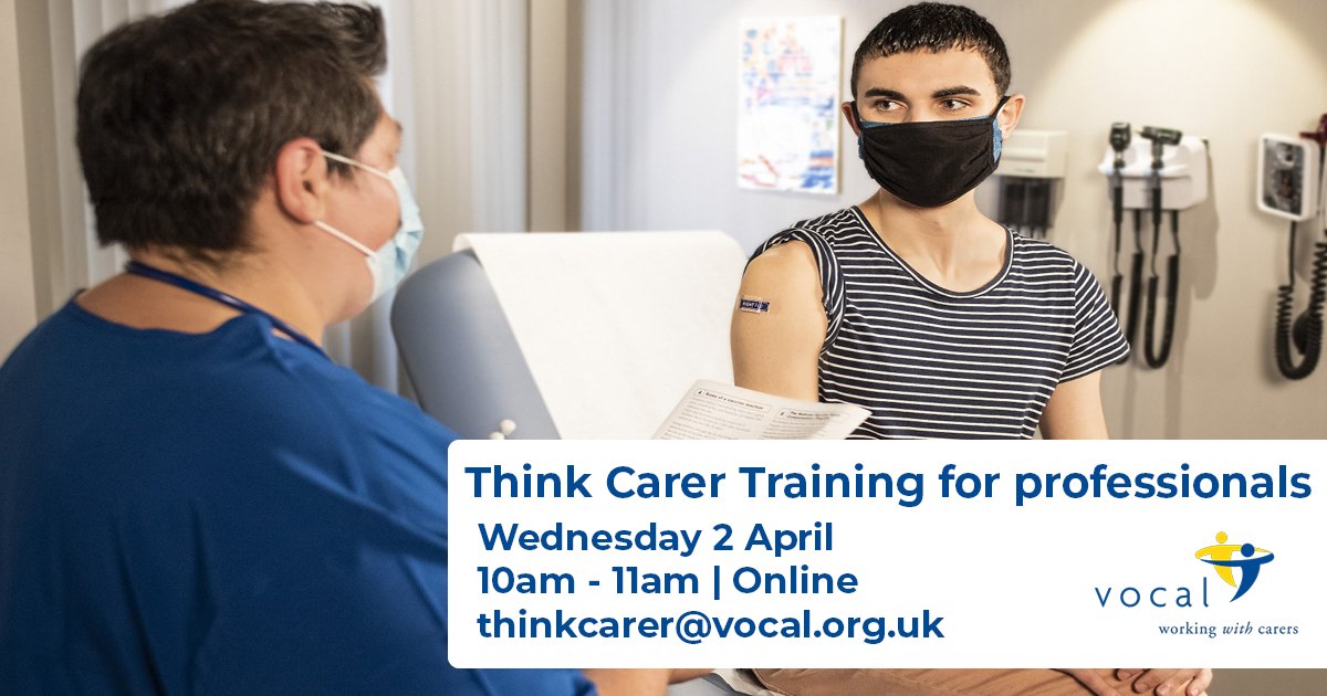 Think Carer training explores who is a carer, the impact of caring, and the simple ways all professionals can offer support. Our next free session takes place on Wed 2 Apr at 10am. Register here:  ow.ly/Ar8K50UZo5M