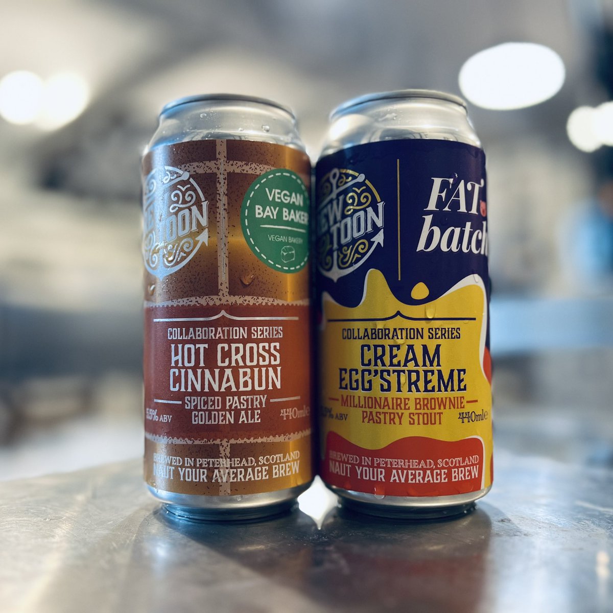 Fresh out the oven 🔥 

Our limited edition, Easter special pastry beers have arrived! 

🌱 Hot Cross Cinnabun collab with Vegan Bay Baker
🐣 Cream Egg’Streme collab with Fat Batch

Treat yourself. Shop now at brewtoon.com/browse 🧺