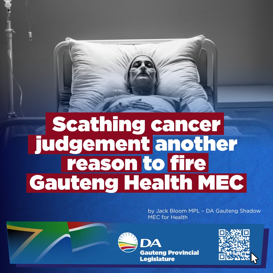 ⚠️ Cancer Patients Failed Again

A damning Gauteng High Court judgement has ruled that the failure to provide cancer patients with radiation treatment is unlawful and unconstitutional.
#DA_GPL #FixHealthcare #CancerCareNow <a href="/JackBloomDA/">Jack Bloom</a>

Read more: open.substack.com/pub/dagpl/p/sc…
