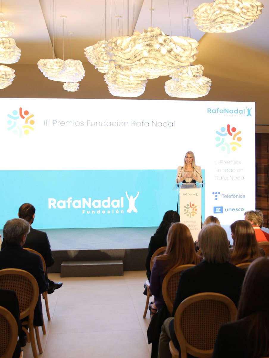 Telefónica (@telefonica) on Twitter photo Ayer celebramos los III Premios Fundación Rafa Nadal <a href="/frnadal/">Fundación Rafa Nadal</a>, una gala llena de emoción y compromiso social. Rafael F. de Alarcón felicitó a la Fundación por su gran labor.
¡Enhorabuena a los ganadores por construir un mundo mejor! 💙 Ayer celebramos los III Premios Fundación Rafa Nadal <a href="/frnadal/">Fundación Rafa Nadal</a>, una gala llena de emoción y compromiso social. Rafael F. de Alarcón felicitó a la Fundación por su gran labor.
¡Enhorabuena a los ganadores por construir un mundo mejor! 💙