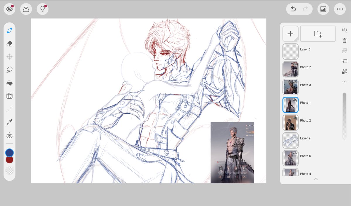 QTkat130600's tweet photo. WIP for Sylus myth illustration ;-; https://t.co/9lqFsdIV6L