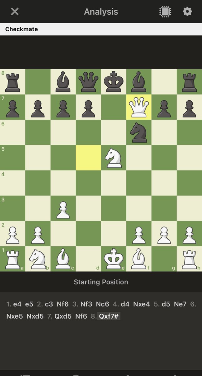 FaizHappens's tweet image. Mate in 8 moves. 😄 #chessnut