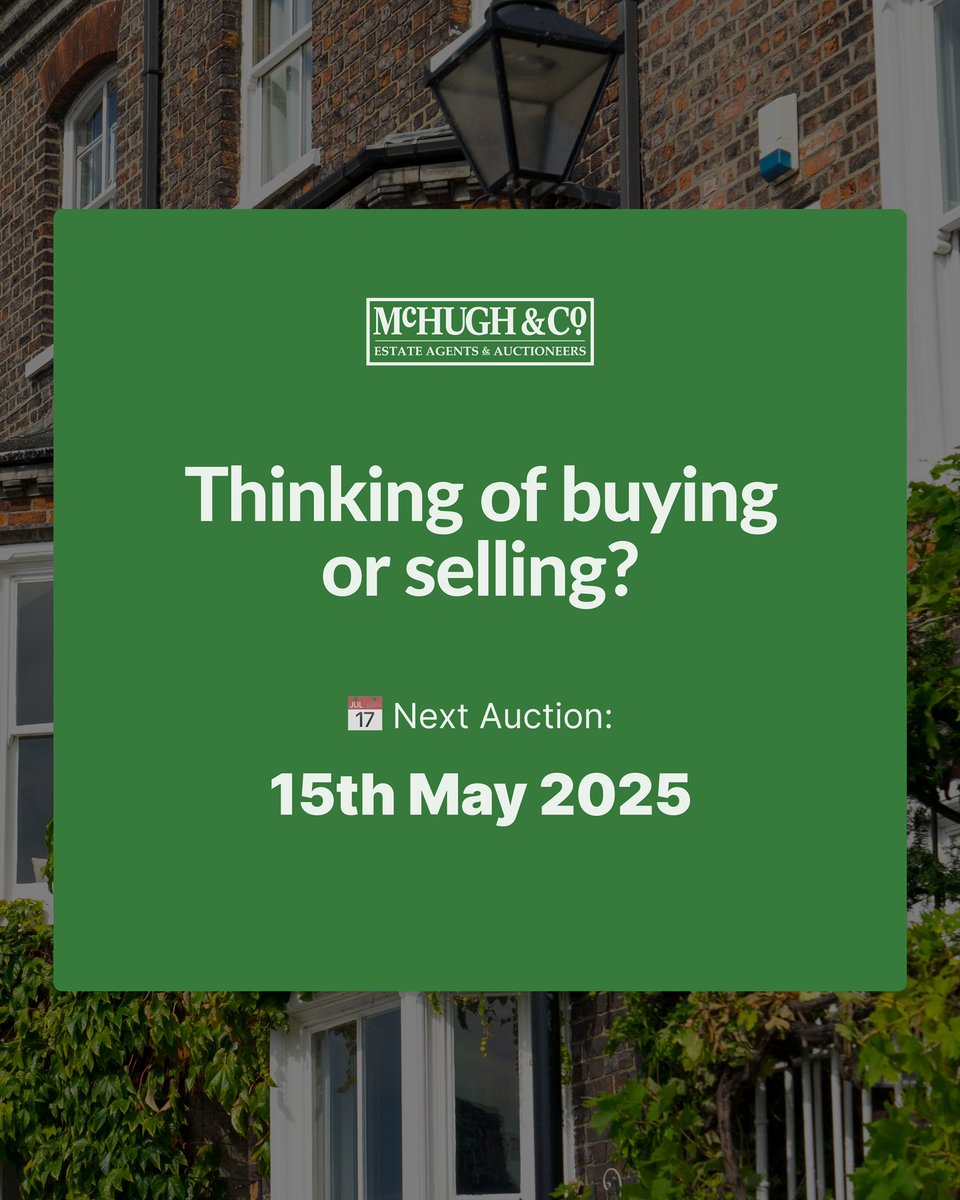 Our latest McHugh &amp; Co online auction saw fantastic results, with millions raised and properties changing hands - a clear sign that the London property market is thriving. Thinking of buying or selling in the next auction? Get in touch today!