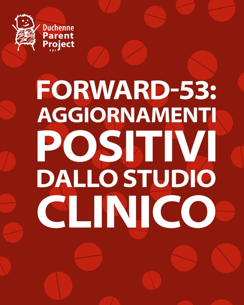 L’azienda Wave Life Sciences ha condiviso un aggiornamento positivo sullo studio clinico FORWARD-53, con la molecola sperimentale WVE-N531, che si basa su una strategia di skipping dell’esone 53 &gt; parentproject.it/forward-53-agg…