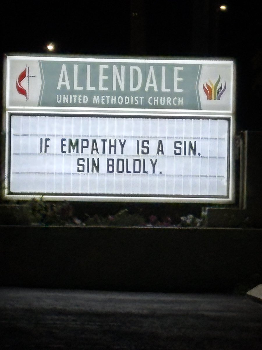 Seen outside a local church

“If empathy is a sin, sin boldly”