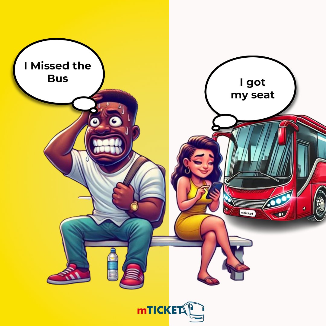 photmedia's tweet photo. Don't be left behind! Skip the stress—book your bus with mTicket
🚍💨 Some miss the bus, others get the bus! Which one are you? 😆
📲 Dial *265# now and secure your seat!
#mTicket 🚍🎟️ #SkipTheQueue #TravelSmart #BookAndGo #EasyTravel  #BusTicket #GhanaTravel #StressFreeJourney https://t.co/qMhpLb8b1I