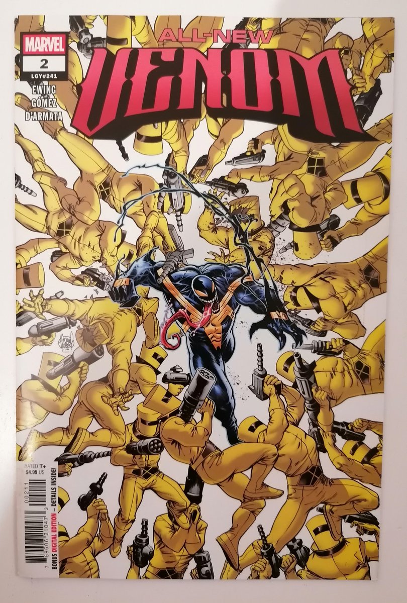 Dvinuesa's tweet image. 📢 #SORTEO 

Tres cómics/grapas (americanos) de All New Venom con Carlos Gómez, dibujante español de Marvel. 3 primeras grapas

Condiciones:    

-Seguir a @Dvinuesa y @EsCineRadio
-Menciona a 2 amigos
-Comparte

Cómics aún inéditos en España #sorteo #comic

Ganador: 04/04