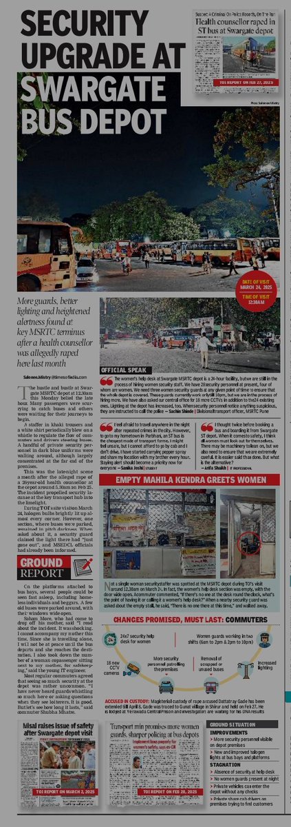 Salonee Mistry (@salonee_toipune) on Twitter photo Improvements to public infrastructure are always a knee-jerk reaction to an incident.
Why does the administration have to wait for someone to be raped, robbed, attacked, or an accident to take someone's live.
As citizens we need to demand more.
<a href="/msrtcofficial/">Maharashtra State Road Transport Corporation</a> <a href="/TOIPune/">TOI Pune</a> Improvements to public infrastructure are always a knee-jerk reaction to an incident.
Why does the administration have to wait for someone to be raped, robbed, attacked, or an accident to take someone's live.
As citizens we need to demand more.
<a href="/msrtcofficial/">Maharashtra State Road Transport Corporation</a> <a href="/TOIPune/">TOI Pune</a>
