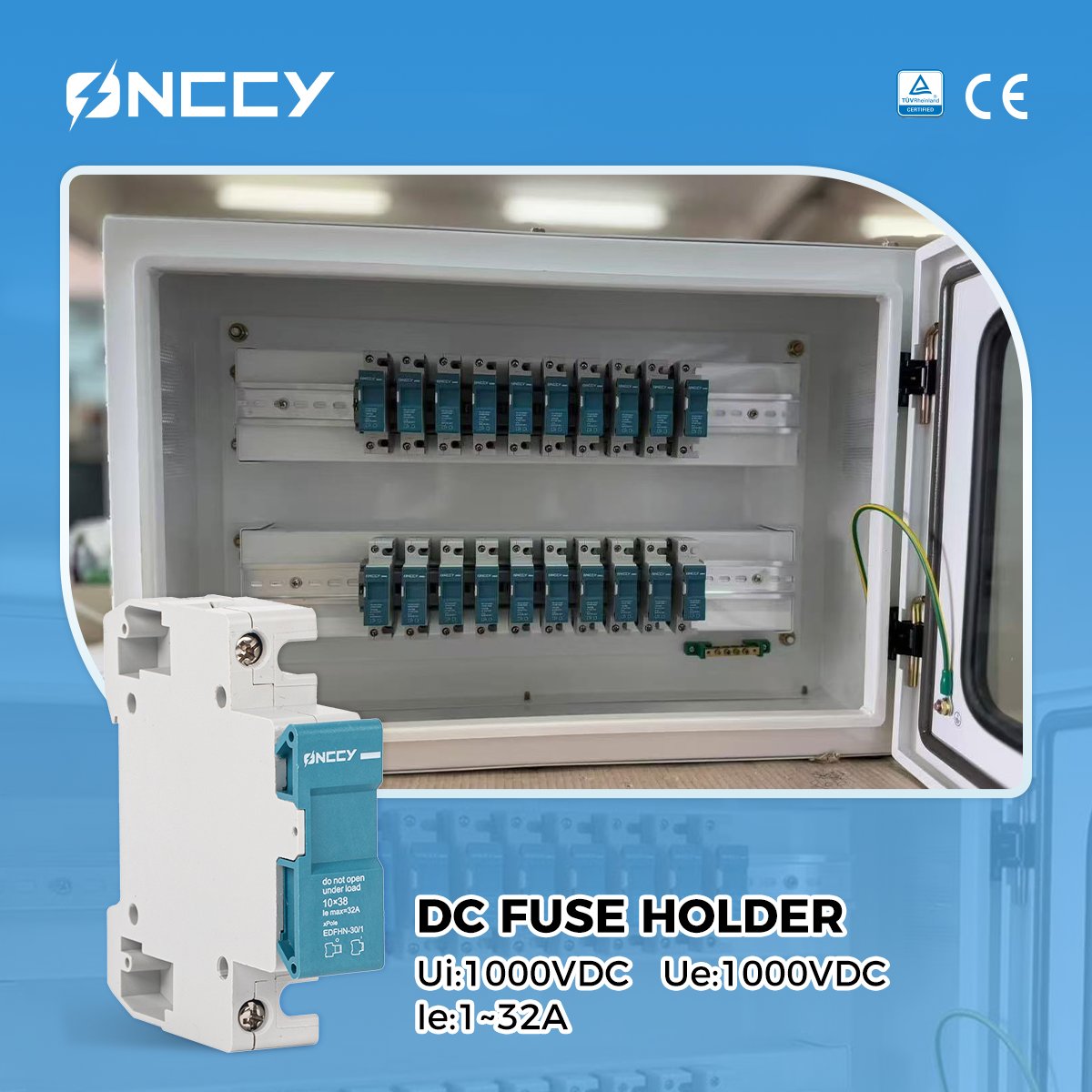grace_aswich's tweet image. ⚡️ BREAKING from ONCCY! Meet the EDFH Series Fuse – engineered for precision protection in high-demand DC systems! 🔋
#DCProtection #FuseTechnology #EnergyStorage #SolarInnovation #EVCharging #ElectricalSafety #IECStandards #PowerEngineering #SmartGrid #ONCCY