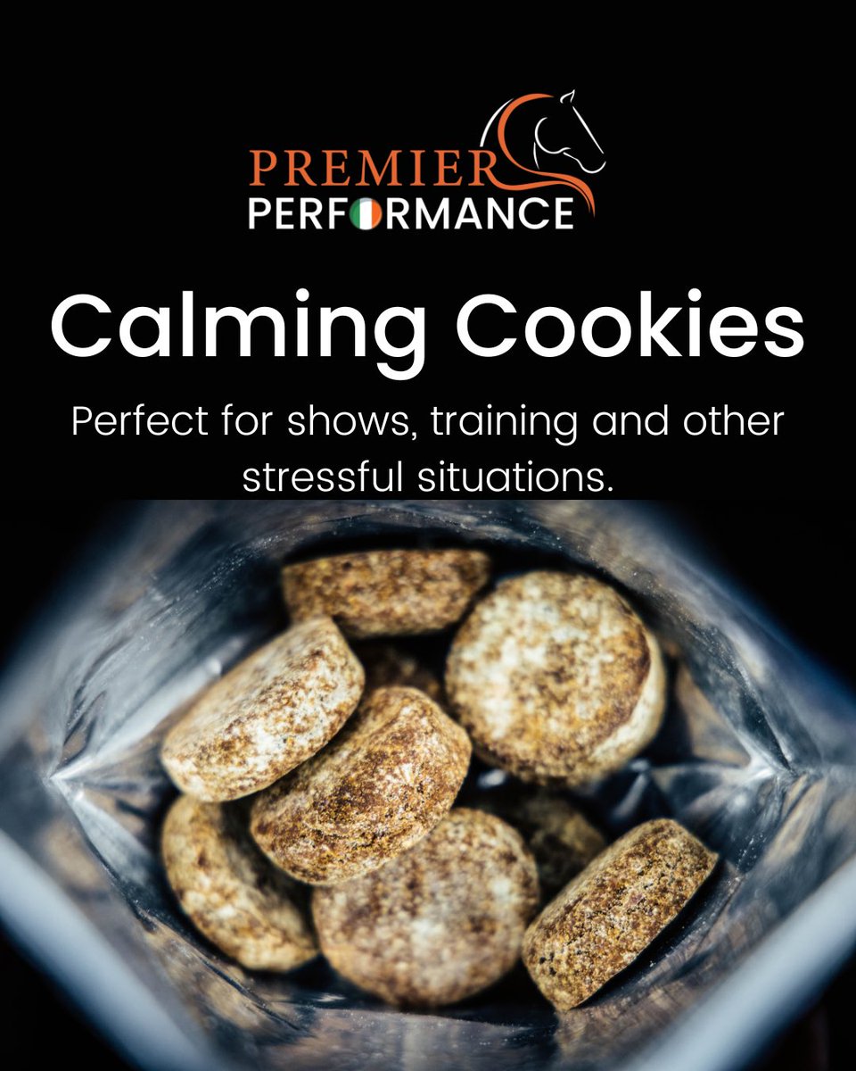 We are now stocking Premier Performance Calming Cookies 🍪 ✨🌟

Calming cookies can help your horse stay relaxed, confident and focused without becoming lethargic or switched off 🤩

Completely Natural and handmade in the UK. Available in 4 different flavours 🤤

#calm #cookies