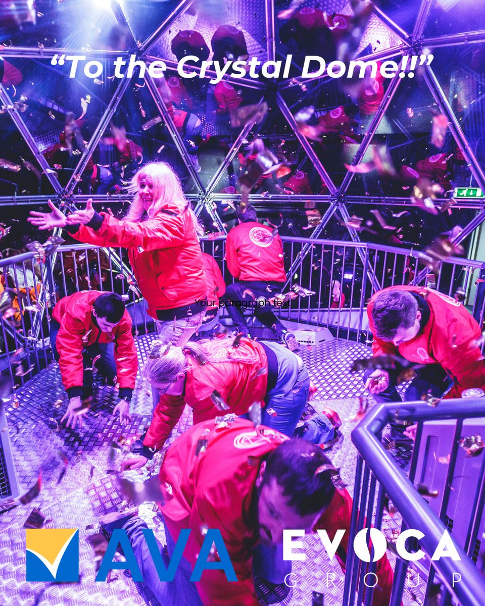 The AVA (@vendingava) on Twitter photo Take on the Ultimate AVA Crystal Maze Challenge!
Places are LIMITED, so don’t miss out! Secure your spot today before it's too late.
đź“© To book, email: kennedy.warwick@the-ava.com
Sponsored by EVOCA Group.
#ProudToBeAVA #CrystalMazeExperience #AVAEvents #Networking #Teamwork Take on the Ultimate AVA Crystal Maze Challenge!
Places are LIMITED, so don’t miss out! Secure your spot today before it's too late.
đź“© To book, email: kennedy.warwick@the-ava.com
Sponsored by EVOCA Group.
#ProudToBeAVA #CrystalMazeExperience #AVAEvents #Networking #Teamwork