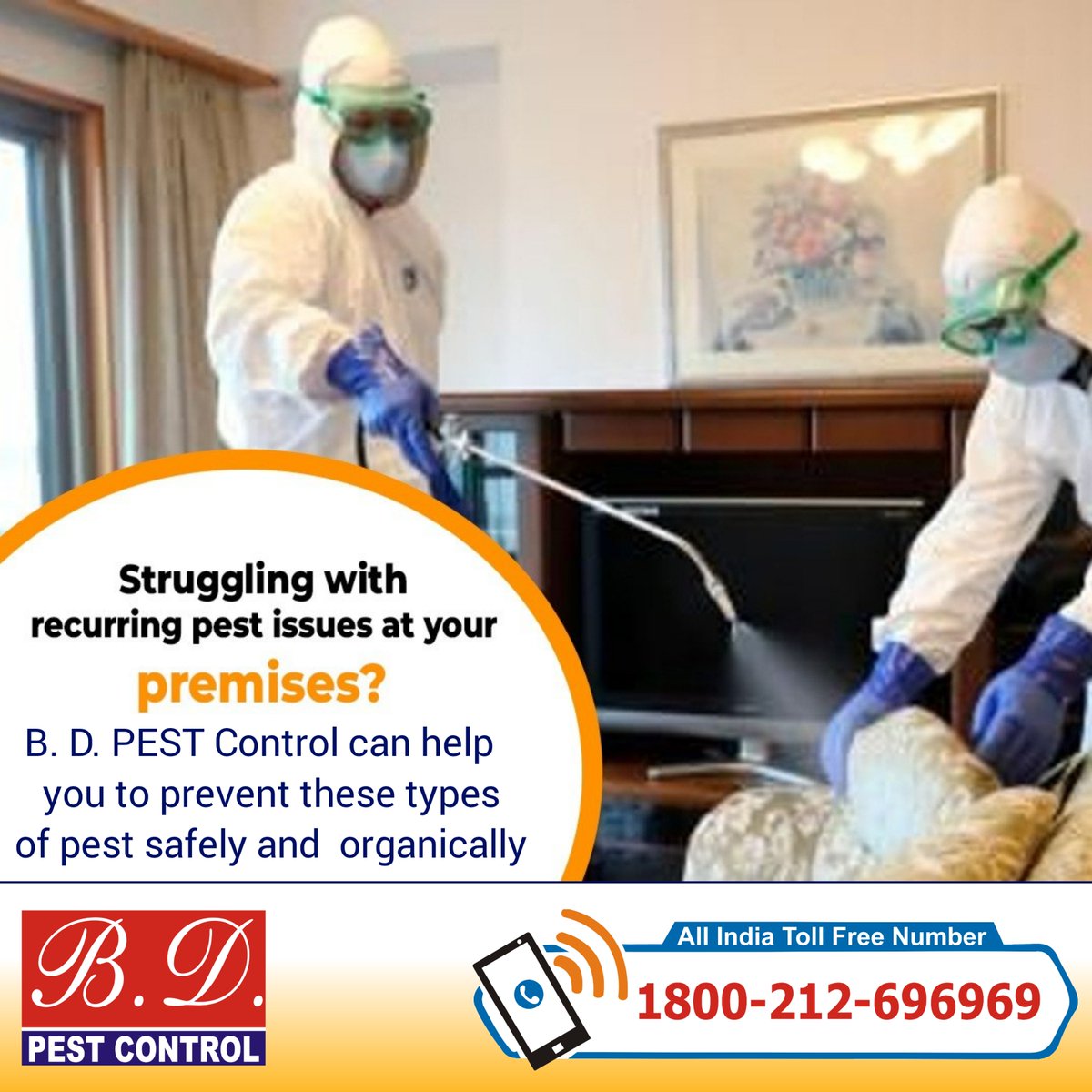 bdpcindia's tweet image. Hire Professional Pest Control Solutions to Prevent Infections &amp;amp; Diseases Caused by Harmful Insects
 Contact B.D. Pest Control, pestcontrol.bdpcindia.in
#Pest_Control#Home_Pest_Control#Pest_Control_Service#Commercial_Pest_Control#BD_Pest_Control #PestFreeHome