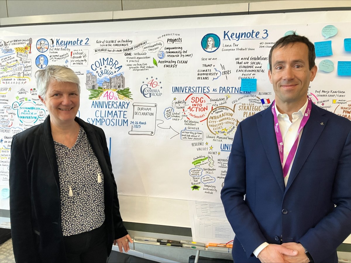 UNIGE_en (@unige_en) on Twitter photo At a climate Symposium in Durham, UK, UNIGE and other universities in the <a href="/CoimbraGroup/">Coimbra Group</a> signed the ‘Durham Declaration’, which highlights the fundamental role of universities in climate action and sustainability.
More info👉ow.ly/BA3G50Vqjqy
<a href="/sciences_UNIGE/">Faculty of Science | UNIGE</a> <a href="/GRIDgva/">UNEP/GRID-Geneva</a> At a climate Symposium in Durham, UK, UNIGE and other universities in the <a href="/CoimbraGroup/">Coimbra Group</a> signed the ‘Durham Declaration’, which highlights the fundamental role of universities in climate action and sustainability.
More info👉ow.ly/BA3G50Vqjqy
<a href="/sciences_UNIGE/">Faculty of Science | UNIGE</a> <a href="/GRIDgva/">UNEP/GRID-Geneva</a>