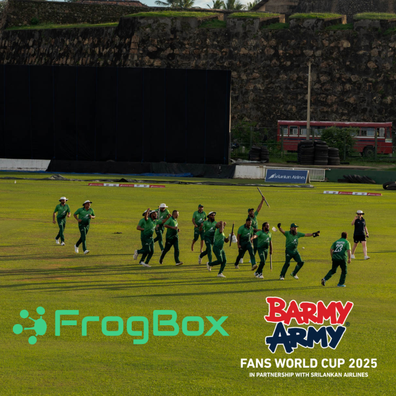 TheBarmyArmy's tweet photo. Barmy Army 🤝 FrogBox

We are delighted to announce that @Frogboxlive will be the Official Streaming Partner of the 2025 Barmy Army Fans World Cup!

Their products are born from an avid passion for the game and years spent on the playing field 🏏

More information ⬇️