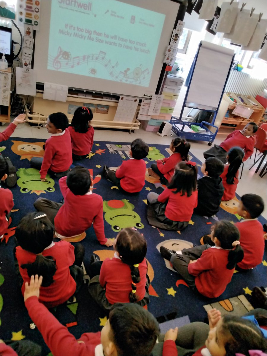 LeighPrimary's tweet photo. Reception were introduced to a new Startwell character..Micky Me Size and learnt about the importance of portion control. #Startwell #oracy #mickymesize @startwellbham https://t.co/uscz7uguOo