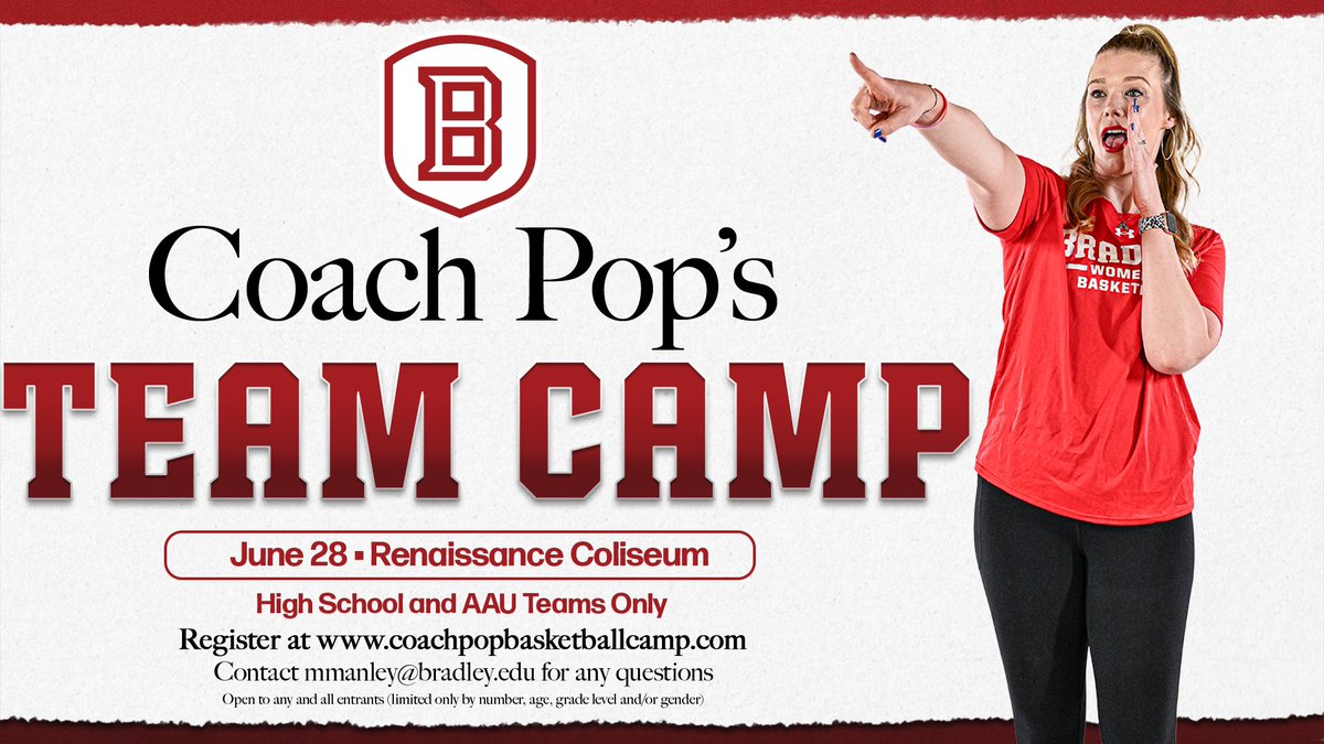 Bradley WBB (@bradleywbb) on Twitter photo π¨Summer Camp Dates Are Setπ¨
Registration is now live!
Come visit us this summer!
Visit coachpopbasketballcamp.com to sign up today!
Any questions please contact mmanley@bradley.edu π¨Summer Camp Dates Are Setπ¨
Registration is now live!
Come visit us this summer!
Visit coachpopbasketballcamp.com to sign up today!
Any questions please contact mmanley@bradley.edu