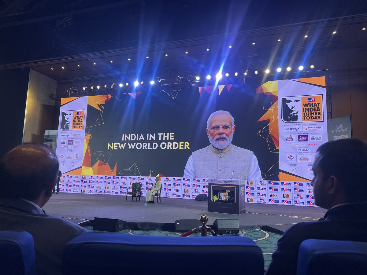 Sandeep Aggarwal (@sandeepagg) on Twitter photo Always such a pleasure meeting and listening Prime Minister <a href="/narendramodi/">Narendra Modi</a>. The way honorable PM has started articulating Viksit Bharat vision is so strong, persuasive and inspiring.
Congratulations Barun Das and <a href="/TV9Bharatvarsh/">TV9 Bharatvarsh</a> on 3rd year of What India Thinks Today and Always such a pleasure meeting and listening Prime Minister <a href="/narendramodi/">Narendra Modi</a>. The way honorable PM has started articulating Viksit Bharat vision is so strong, persuasive and inspiring.
Congratulations Barun Das and <a href="/TV9Bharatvarsh/">TV9 Bharatvarsh</a> on 3rd year of What India Thinks Today and