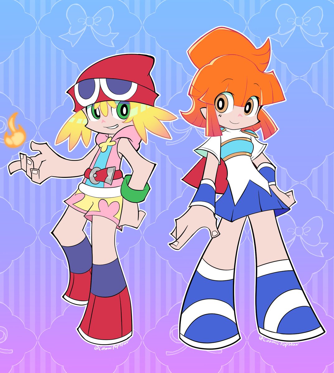 Amitie and Arle in the PASWG style!