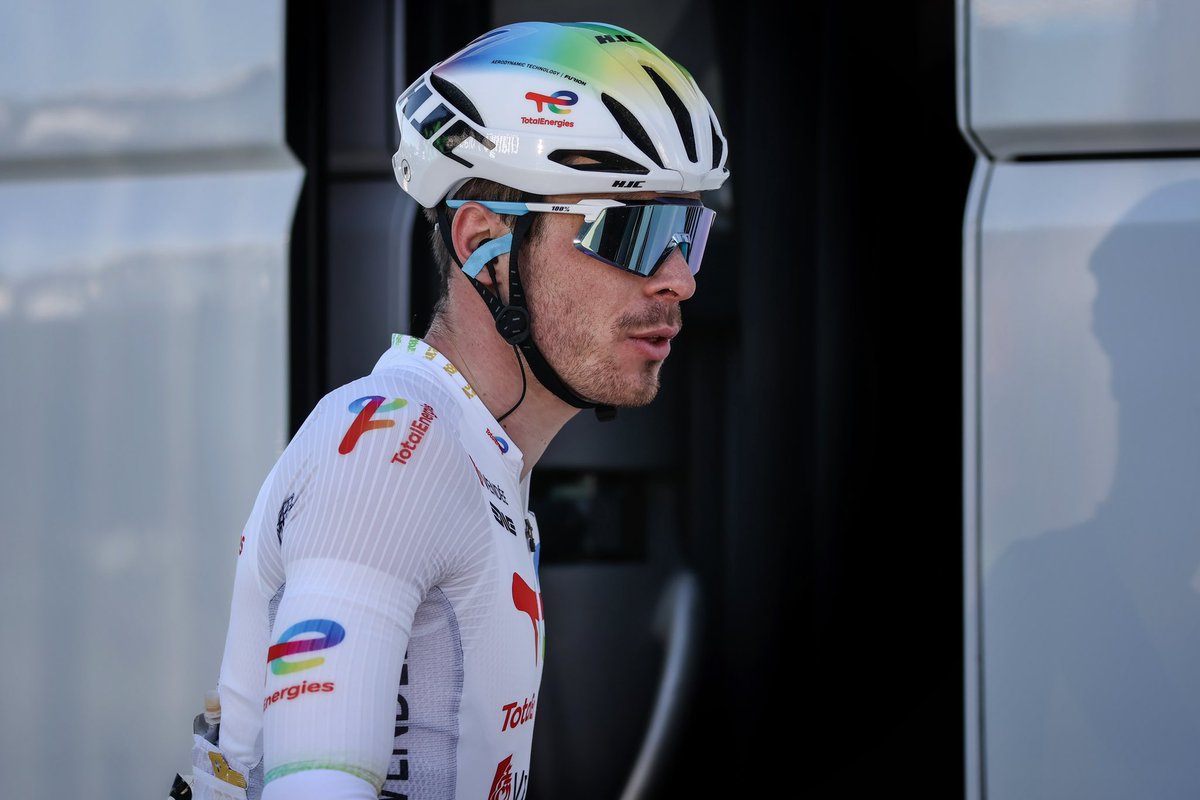 Mattéo Vercher vient prendre la 6e place de la 4e étape de la Coppi e Bartali 🚀

Il est maintenant 8e au classement général 👊

#CoppieBartali | #AllezTotalEnergies ⚡️