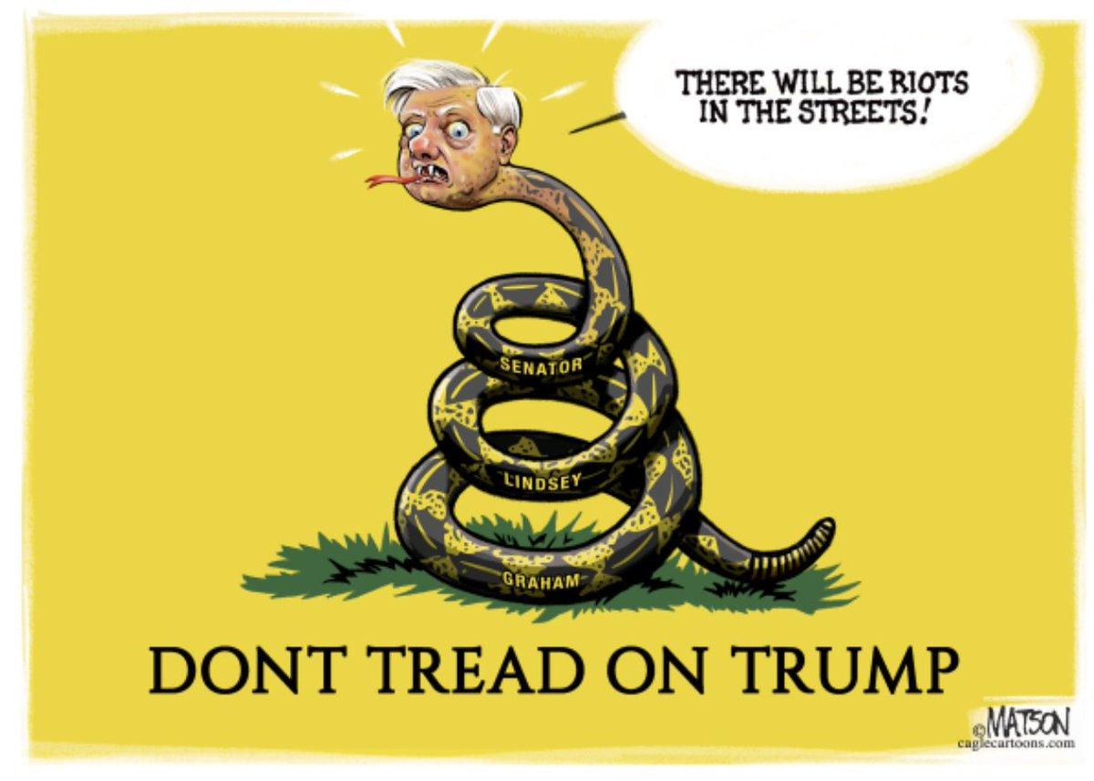 Lady Graham protecting Trump.

(🎨R.J. Matson)