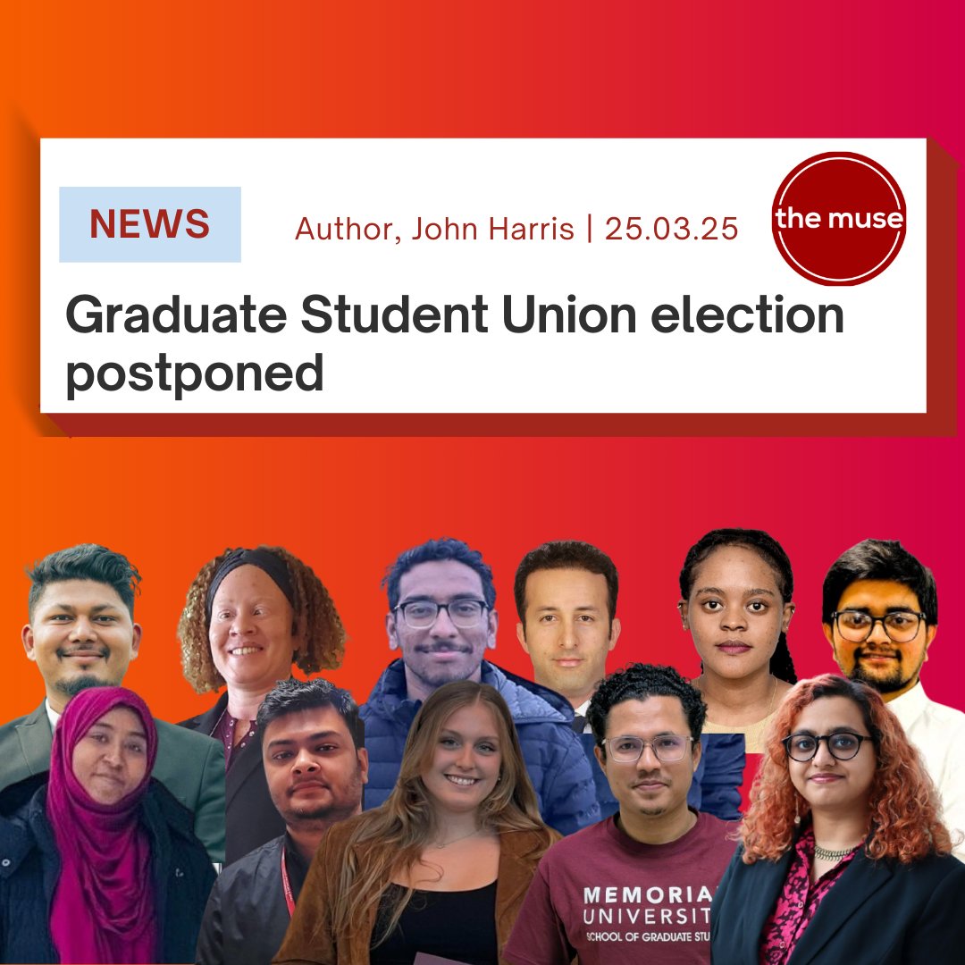 Memorial's Graduate Student Union general election has been postponed "due to unforeseen events" until Monday, March 31st at 9am according to GSU's Instagram account. 

The vote was previously scheduled for March 27th-28th.

themuse.ca/graduate-stude…