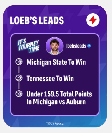 Wager Games (@wagergames1) on Twitter photo <a href="/loebsleads/">Max Loeb</a> x <a href="/BallyBet/">Bally Bet Sportsbook</a>
<a href="/loebsleads/">Max Loeb</a> OFFICIALLY HAS ANOTHER BET IN <a href="/BallyBet/">Bally Bet Sportsbook</a>
BOOSTED +280 (was +245)
Ride Loeb's Leads Parlay for tonight's Sweet 16 Games ๐
bit.ly/ballybetwg <a href="/loebsleads/">Max Loeb</a> x <a href="/BallyBet/">Bally Bet Sportsbook</a>
<a href="/loebsleads/">Max Loeb</a> OFFICIALLY HAS ANOTHER BET IN <a href="/BallyBet/">Bally Bet Sportsbook</a>
BOOSTED +280 (was +245)
Ride Loeb's Leads Parlay for tonight's Sweet 16 Games ๐
bit.ly/ballybetwg