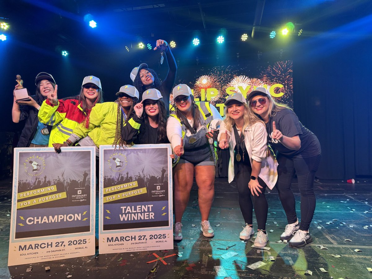 🎤 Huge congrats to Young Professionals of Mobile for winning last night’s Fuse Project Lip Sync Battle! 🎶

They brought the energy, the fun, and the perfect lip-syncing skills—all for a great cause. Shoutout to Fuse Project for an unforgettable night! ✨ #LipSyncBattle #YPWins