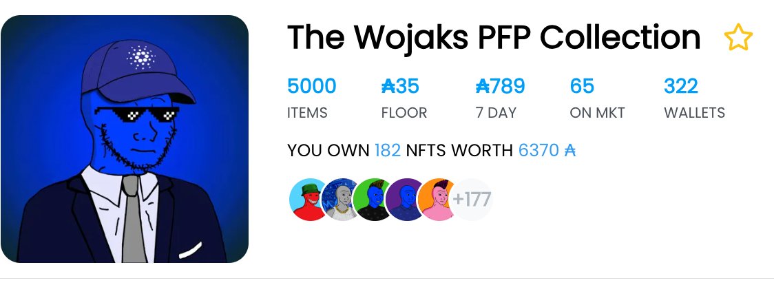 sharedculture's tweet photo. I am now a @WojakBlueADA Billionaire!  Thank you @Coti_hodler for all the fantastic work you do. I look forward to dripping more rewards and watching the price go up! The holder cards - only 49 left to mint! https://t.co/4UVaHSEWs2