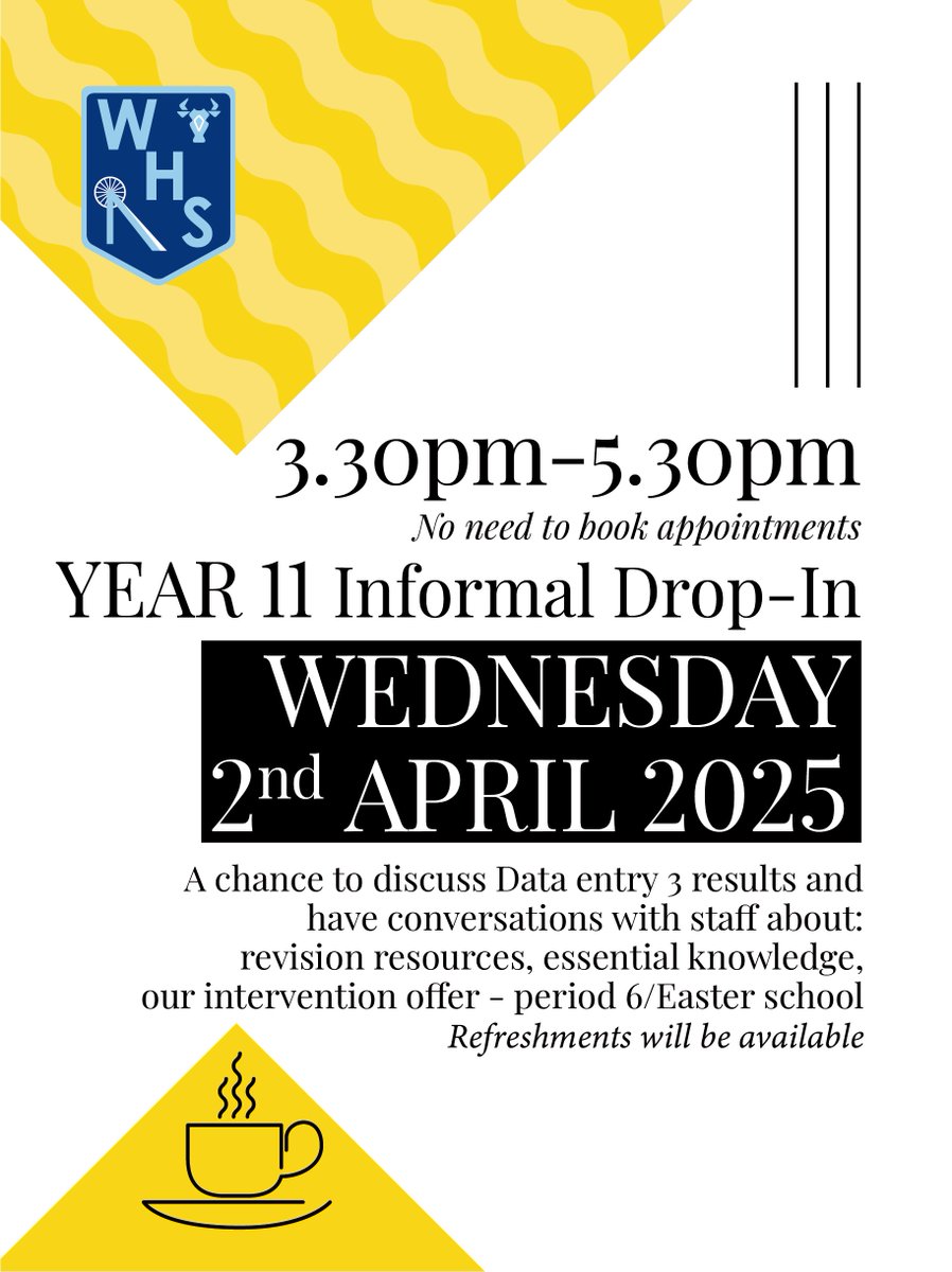 WesthoughtonHS's tweet image. 📣 Calling all year 11 parents and students 📣

Drop into school together to collect and discuss your last ever high school report. We are so proud of you and want to help you as much as we can with this final stretch. #Year11 #finalstretch #GCSEs #finalreport #aimhigh
