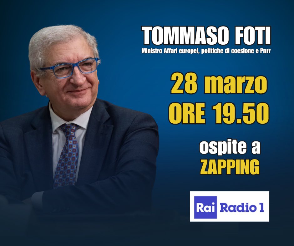 🎙️Questa sera dalle 19.50 sarò ospite di #Zapping in diretta su <a href="/Radio1Rai/">Rai Radio1</a>. Seguitemi.