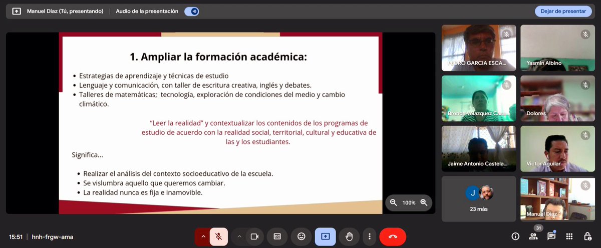 cmtonatico's tweet photo. 🧑🏻‍🏫 El Centro de Maestros Tonatico con agrado comparte  momentos de la 2a. Sesión del 𝐂𝐮𝐫𝐬𝐨 "Uso de materiales PRONI." Secundaria. 
Grupo 9. ✏🧑🏻‍💻
🖱️Modalidad: Virtual 
Conduce: Mtro. Manuel R. Díaz Garduño 🧑🏻‍💻
#ProfesionalizaciónDocente
@SubdireccionC https://t.co/pSUVFIqZMx