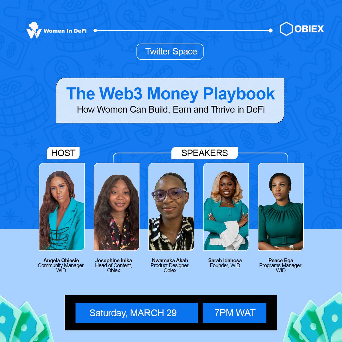 WomenInDeFi.eth (@womenindefi_org) on Twitter photo ๐พ๐ค๐ข๐ข๐ค๐ฃ ๐ฆ๐ช๐๐จ๐ฉ๐๐ค๐ฃ๐จ ๐๐จ๐ ๐๐ ๐๐ฎ ๐ฌ๐ค๐ข๐๐ฃ ๐จ๐ฉ๐๐ง๐ฉ๐๐ฃ๐ ๐ค๐ช๐ฉ ๐๐ฃ ๐๐๐ 3 ๐๐ง๐:
โHow can women build on Web 3.
โHow can they earn and thrive in Defi.
โHow can they earn a living for themselves in the web 3 space.
Well, if you're so curious to know ๐พ๐ค๐ข๐ข๐ค๐ฃ ๐ฆ๐ช๐๐จ๐ฉ๐๐ค๐ฃ๐จ ๐๐จ๐ ๐๐ ๐๐ฎ ๐ฌ๐ค๐ข๐๐ฃ ๐จ๐ฉ๐๐ง๐ฉ๐๐ฃ๐ ๐ค๐ช๐ฉ ๐๐ฃ ๐๐๐ 3 ๐๐ง๐:
โHow can women build on Web 3.
โHow can they earn and thrive in Defi.
โHow can they earn a living for themselves in the web 3 space.
Well, if you're so curious to know